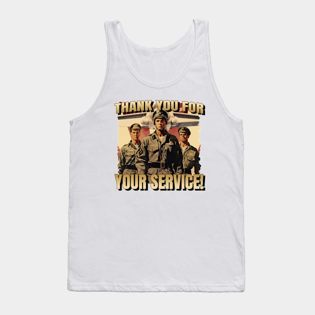 USA Veterans Patriot Tank Top by Tip Top Tee's